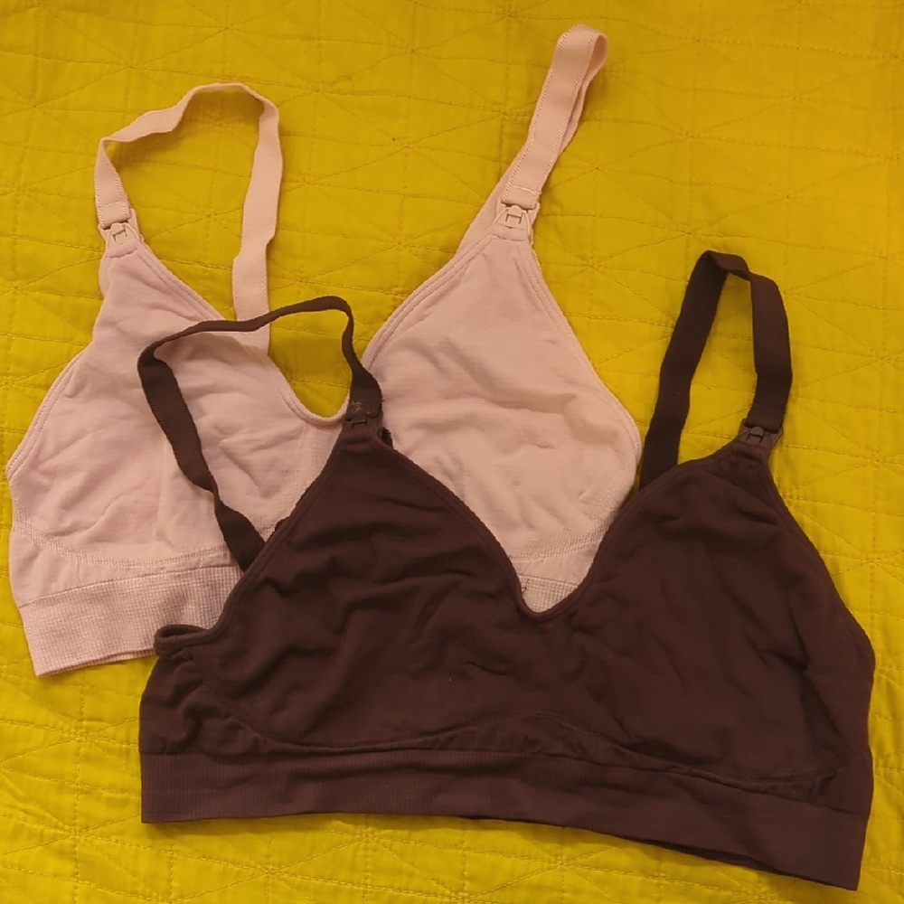 Seraphine Pink and Brown Nursing Bras